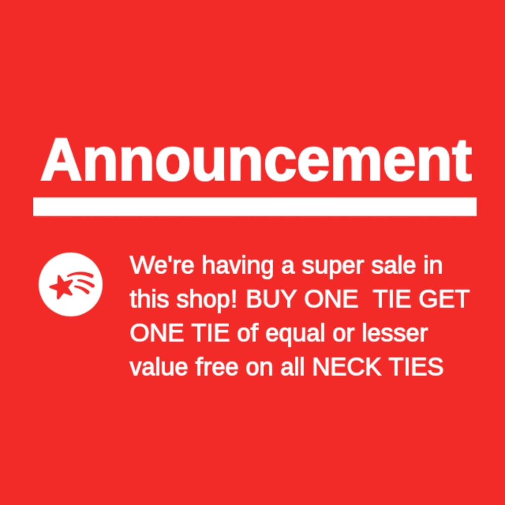 HIGH END DESINER TIES BOGO
